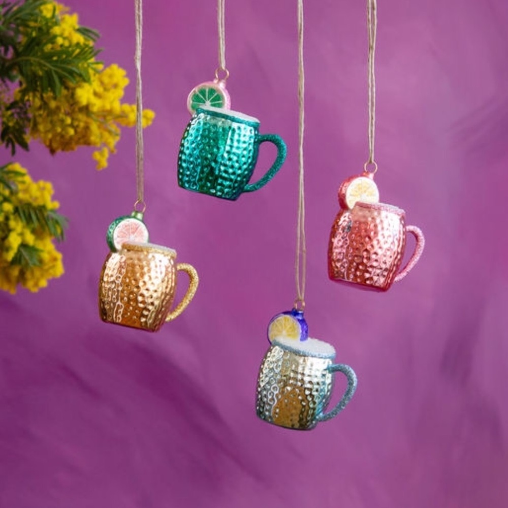 Glitterville Anthropologie Moscow mule ornaments 4
